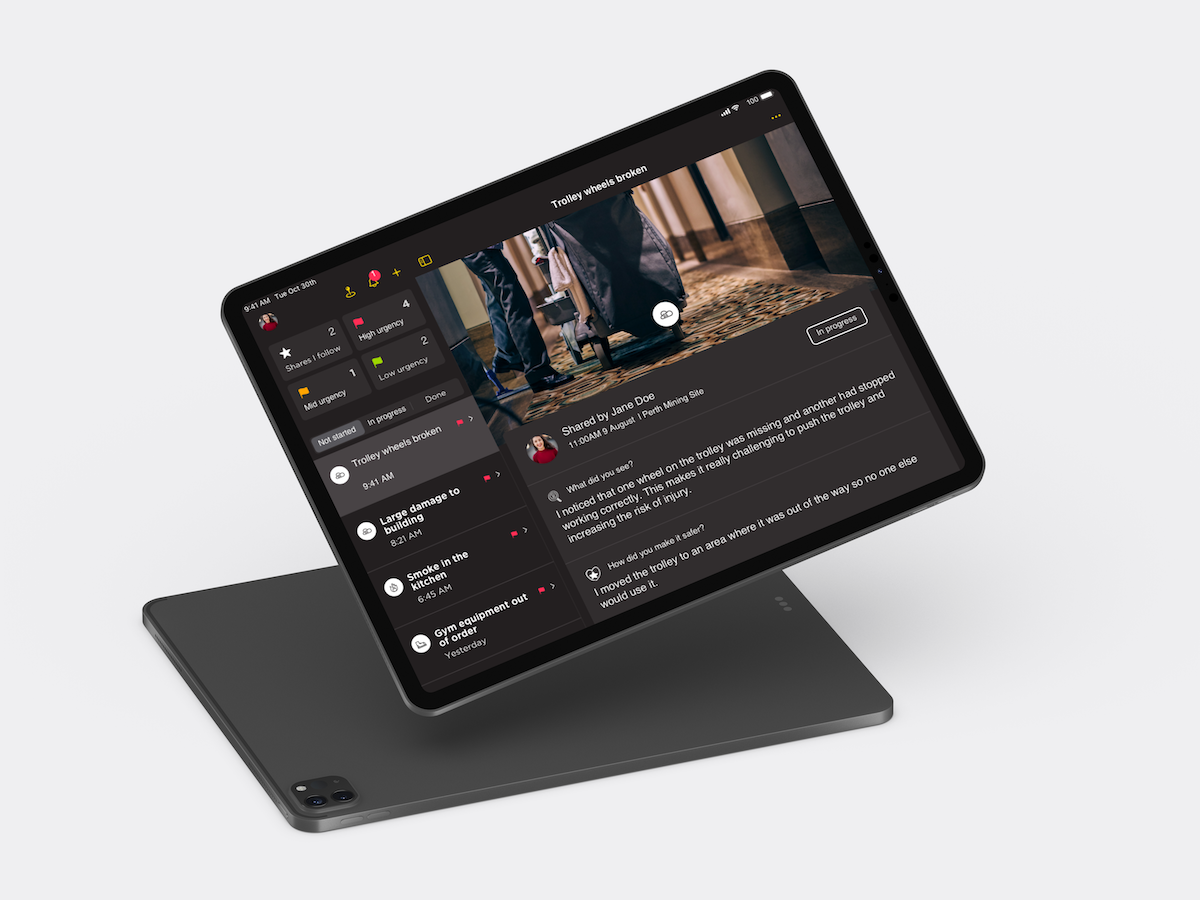 iPad design Compass Group